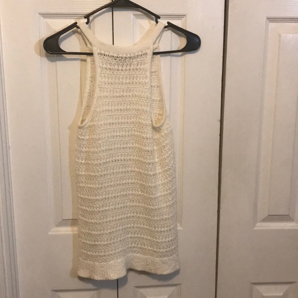 Loft White Crochet Tank Top - Picture 4 of 4